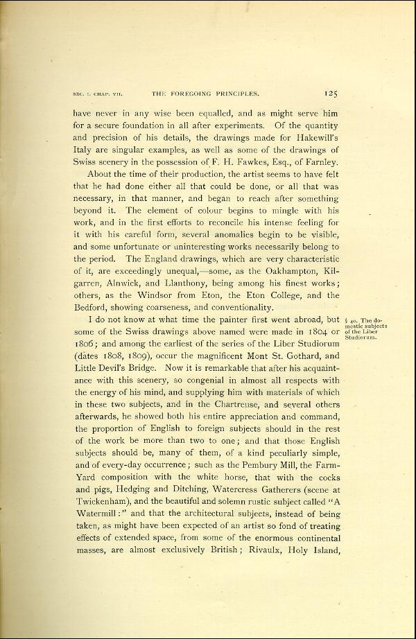 'Modern Painters' Volume I (1888 edition): Part II: Section I: Chapter VII: Page 125
