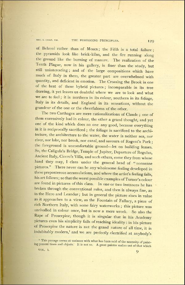 'Modern Painters' Volume I (1888 edition): Part II: Section I: Chapter VII: Page 129