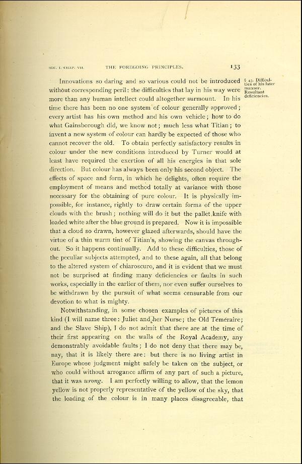 'Modern Painters' Volume I (1888 edition): Part II: Section I: Chapter VII: Page 133