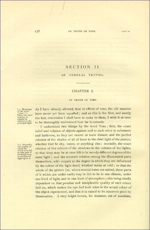 'Modern Painters' Volume I (1888 edition): Part II: Section II: Chapter I: Page 138