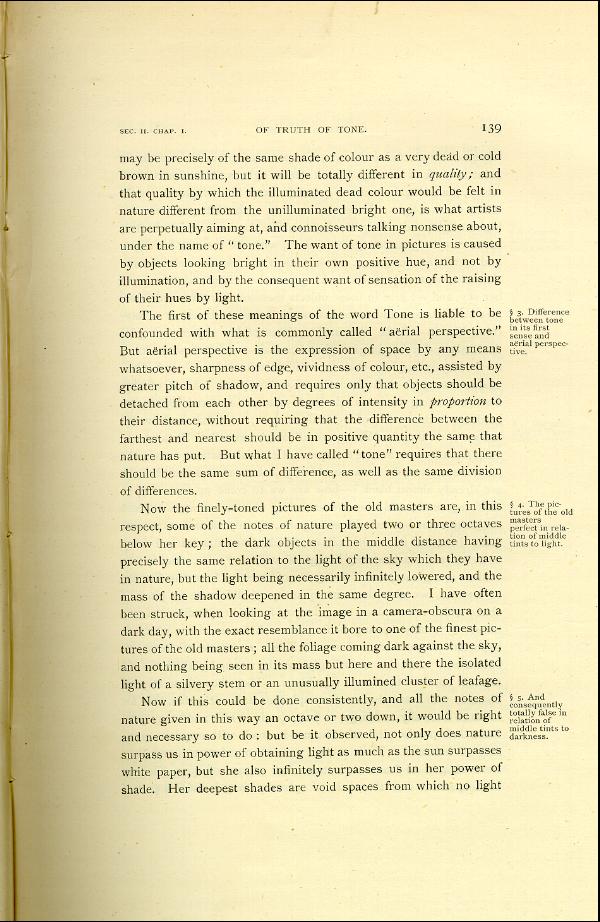 'Modern Painters' Volume I (1888 edition): Part II: Section II: Chapter I: Page 139