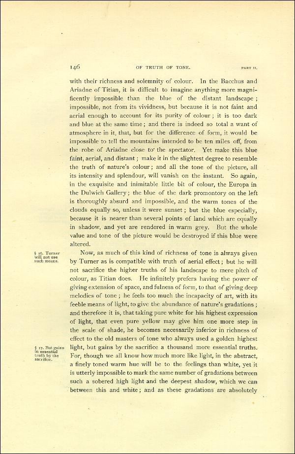 'Modern Painters' Volume I (1888 edition): Part II: Section II: Chapter I: Page 146