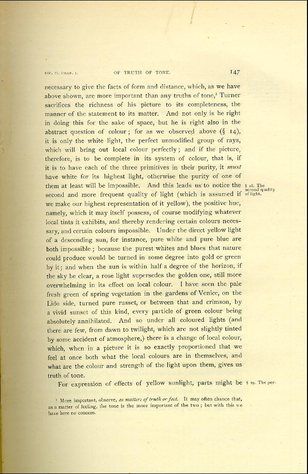 'Modern Painters' Volume I (1888 edition): Part II: Section II: Chapter I: Page 147