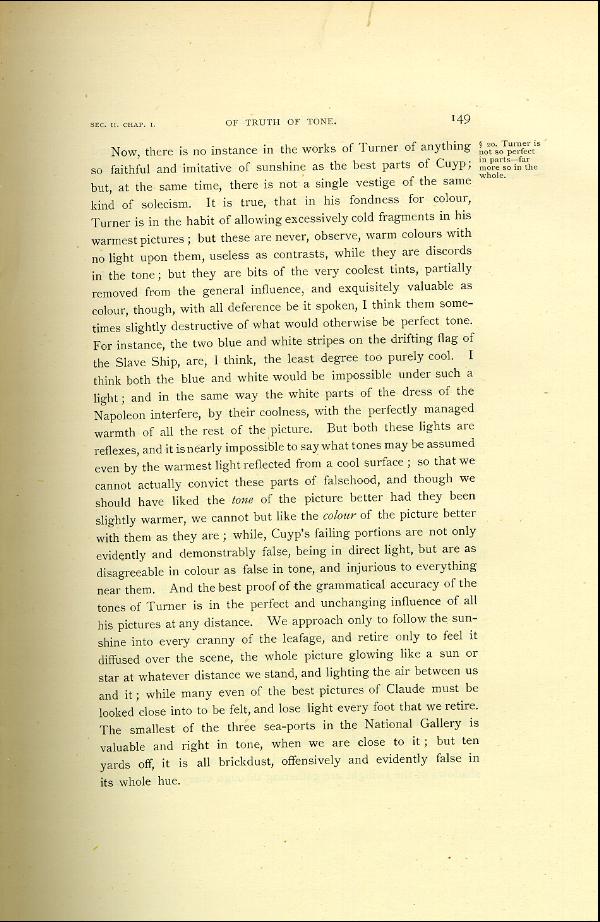 'Modern Painters' Volume I (1888 edition): Part II: Section II: Chapter I: Page 149
