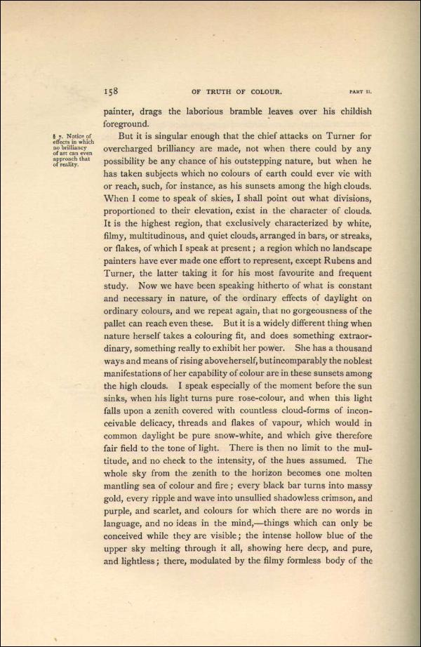 'Modern Painters' Volume I (1888 edition): Part II: Section II: Chapter II: Page 158