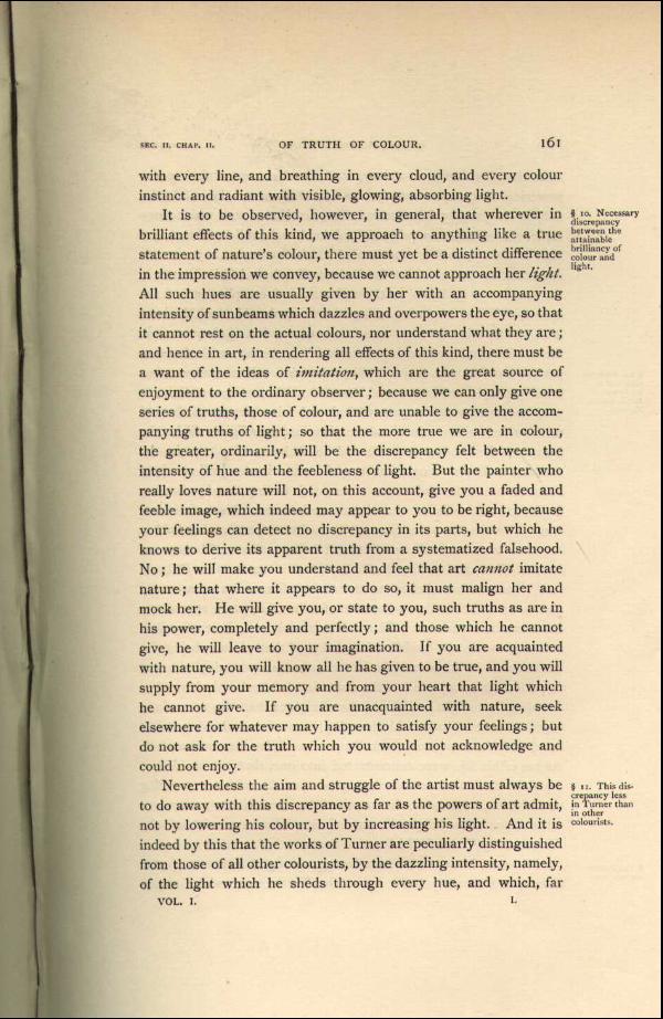 'Modern Painters' Volume I (1888 edition): Part II: Section II: Chapter II: Page 161