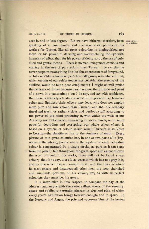 'Modern Painters' Volume I (1888 edition): Part II: Section II: Chapter II: Page 163