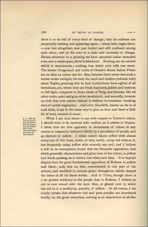 'Modern Painters' Volume I (1888 edition): Part II: Section II: Chapter II: Page 166
