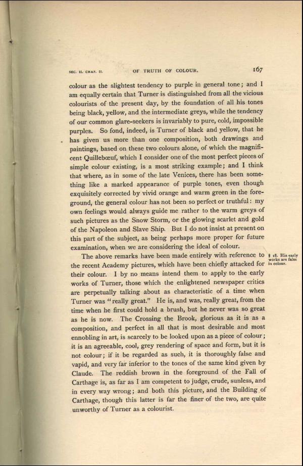 'Modern Painters' Volume I (1888 edition): Part II: Section II: Chapter II: Page 167