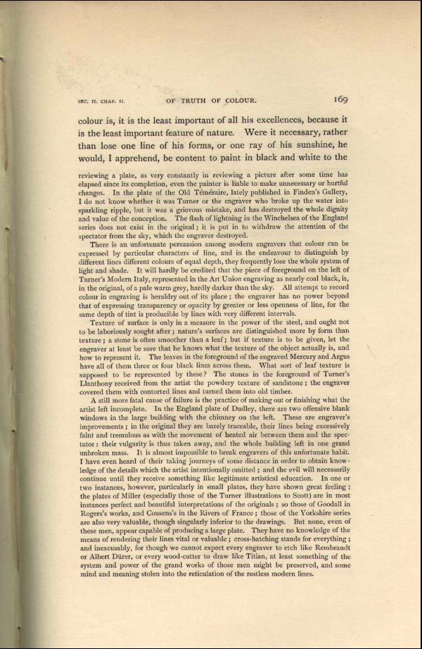 'Modern Painters' Volume I (1888 edition): Part II: Section II: Chapter II: Page 169