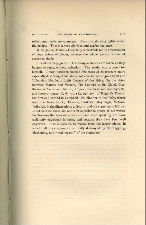 'Modern Painters' Volume I (1888 edition): Part II: Section II: Chapter III: Page 181