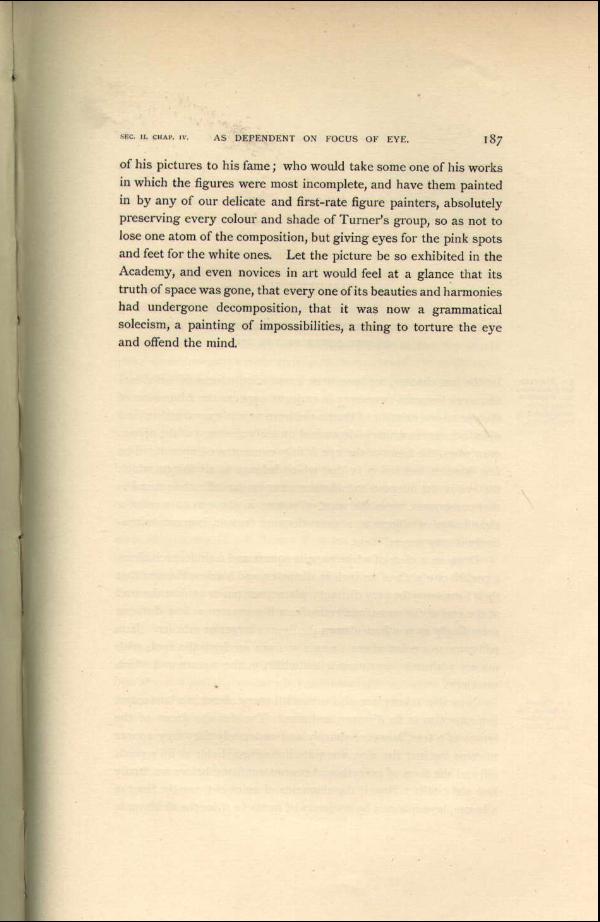 'Modern Painters' Volume I (1888 edition): Part II: Section II: Chapter IV: Page 187