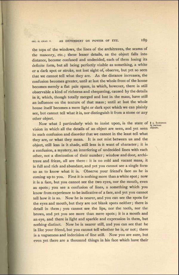 'Modern Painters' Volume I (1888 edition): Part II: Section II: Chapter V: Page 189