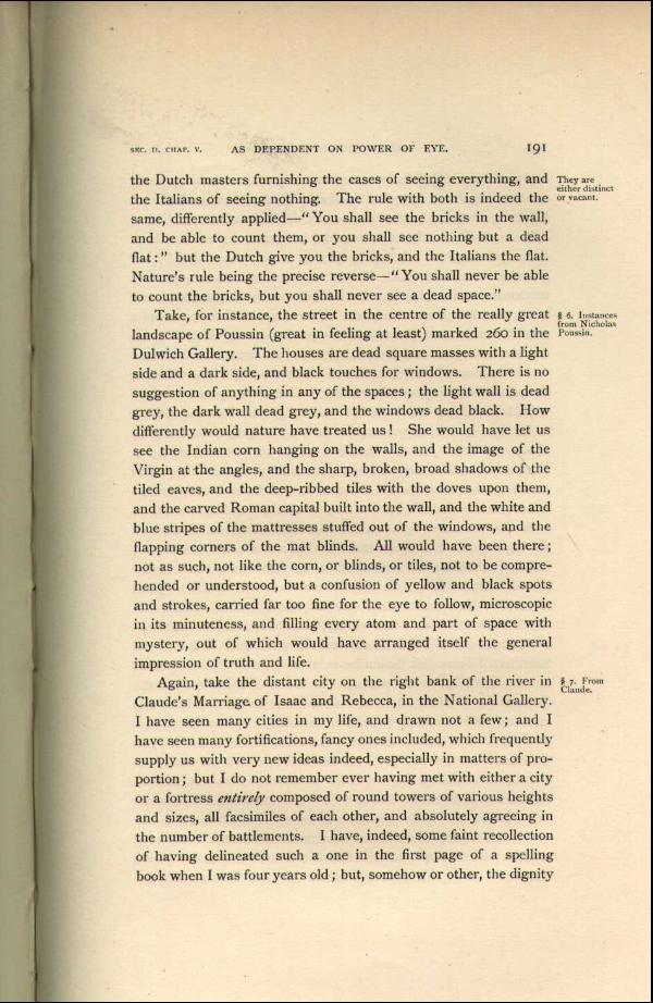 'Modern Painters' Volume I (1888 edition): Part II: Section II: Chapter V: Page 191