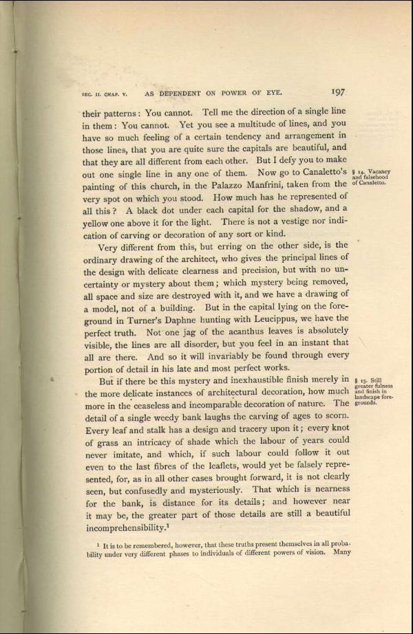 'Modern Painters' Volume I (1888 edition): Part II: Section II: Chapter V: Page 197