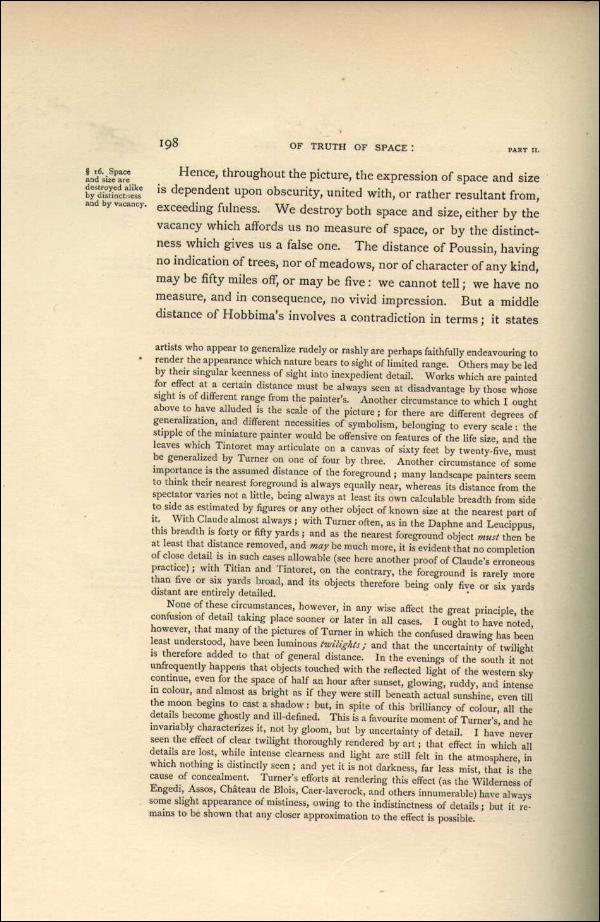 'Modern Painters' Volume I (1888 edition): Part II: Section II: Chapter V: Page 198