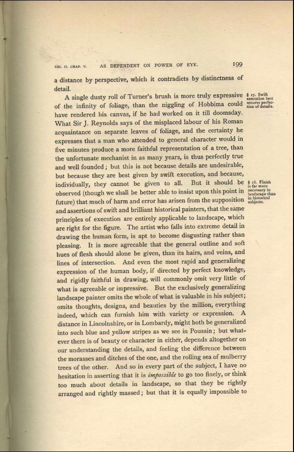 'Modern Painters' Volume I (1888 edition): Part II: Section II: Chapter V: Page 199
