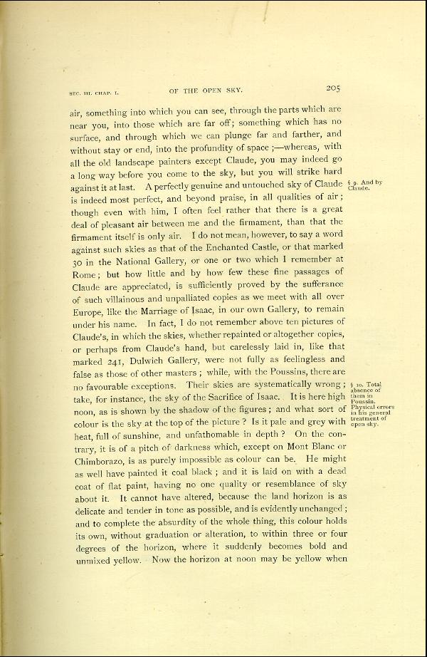 'Modern Painters' Volume I (1888 edition): Part II: Section III: Chapter I: Page 205