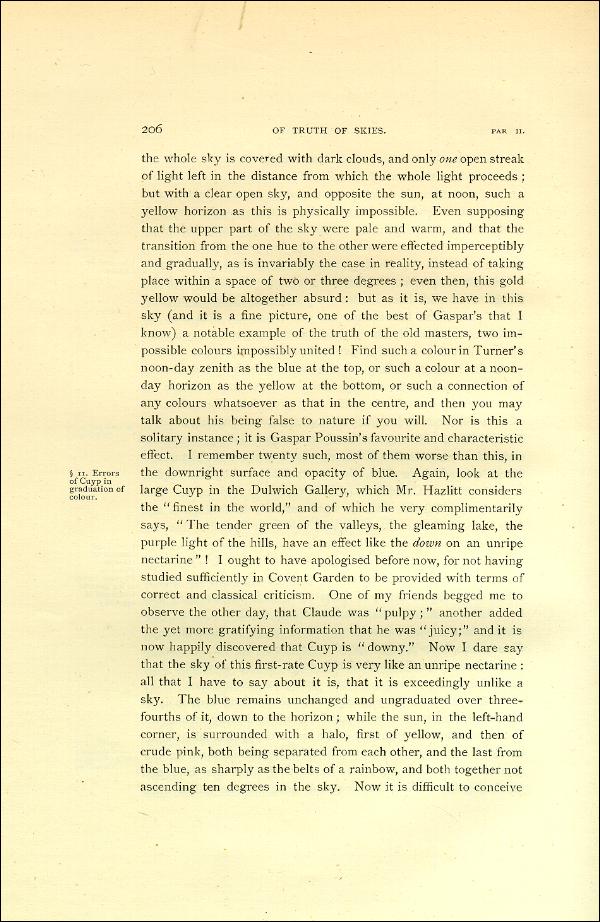 'Modern Painters' Volume I (1888 edition): Part II: Section III: Chapter I: Page 206