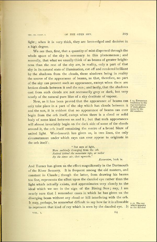 'Modern Painters' Volume I (1888 edition): Part II: Section III: Chapter I: Page 209