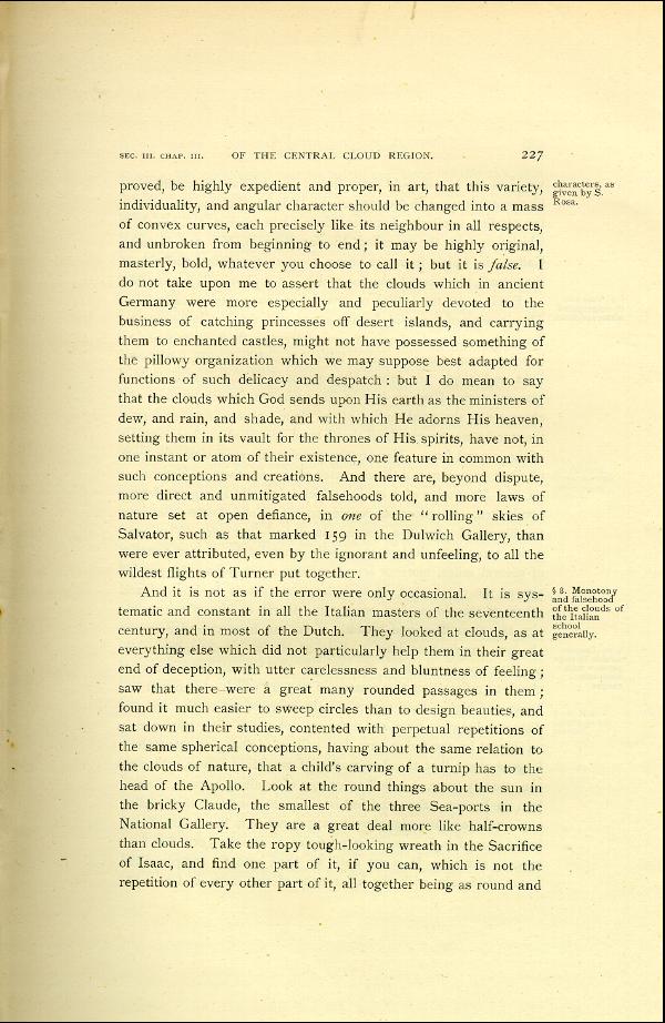 'Modern Painters' Volume I (1888 edition): Part II: Section III: Chapter III: Page 227