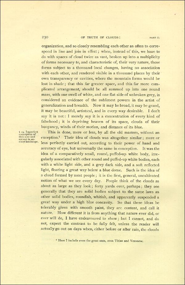'Modern Painters' Volume I (1888 edition): Part II: Section III: Chapter III: Page 230