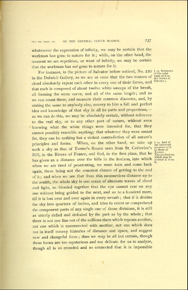 'Modern Painters' Volume I (1888 edition): Part II: Section III: Chapter III: Page 237