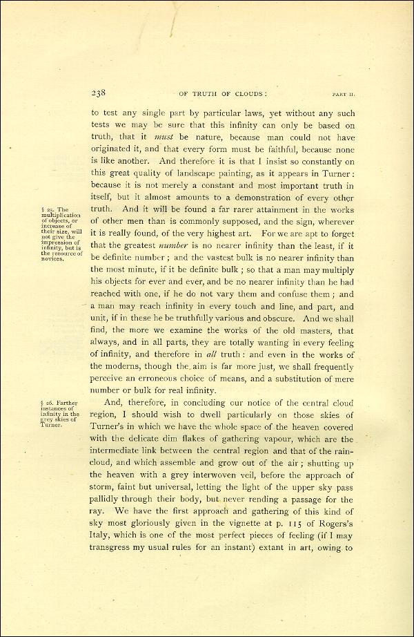 'Modern Painters' Volume I (1888 edition): Part II: Section III: Chapter III: Page 238