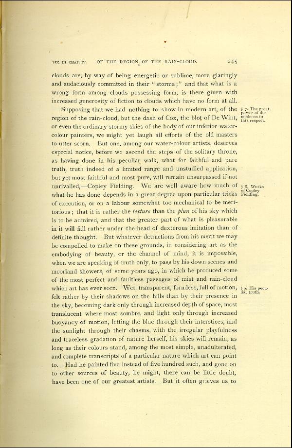 'Modern Painters' Volume I (1888 edition): Part II: Section III: Chapter IV: Page 245