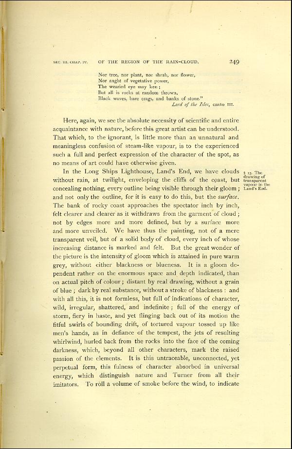 'Modern Painters' Volume I (1888 edition): Part II: Section III: Chapter IV: Page 249