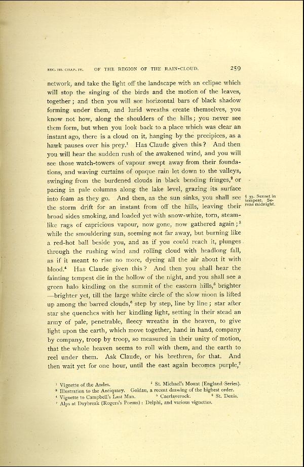 'Modern Painters' Volume I (1888 edition): Part II: Section III: Chapter IV: Page 259