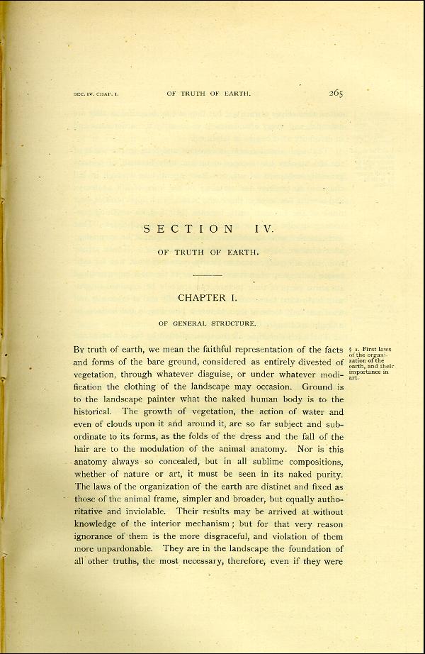 'Modern Painters' Volume I (1888 edition): Part II: Section IV: Chapter I: Page 265