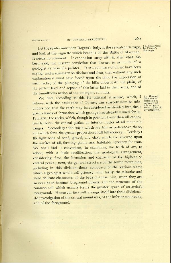 'Modern Painters' Volume I (1888 edition): Part II: Section IV: Chapter I: Page 269