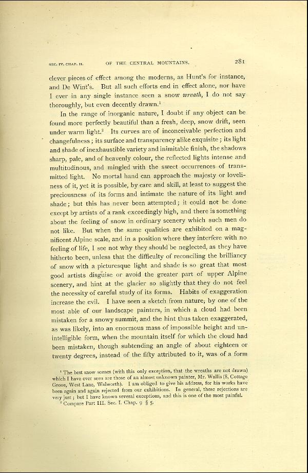 'Modern Painters' Volume I (1888 edition): Part II: Section IV: Chapter II: Page 281