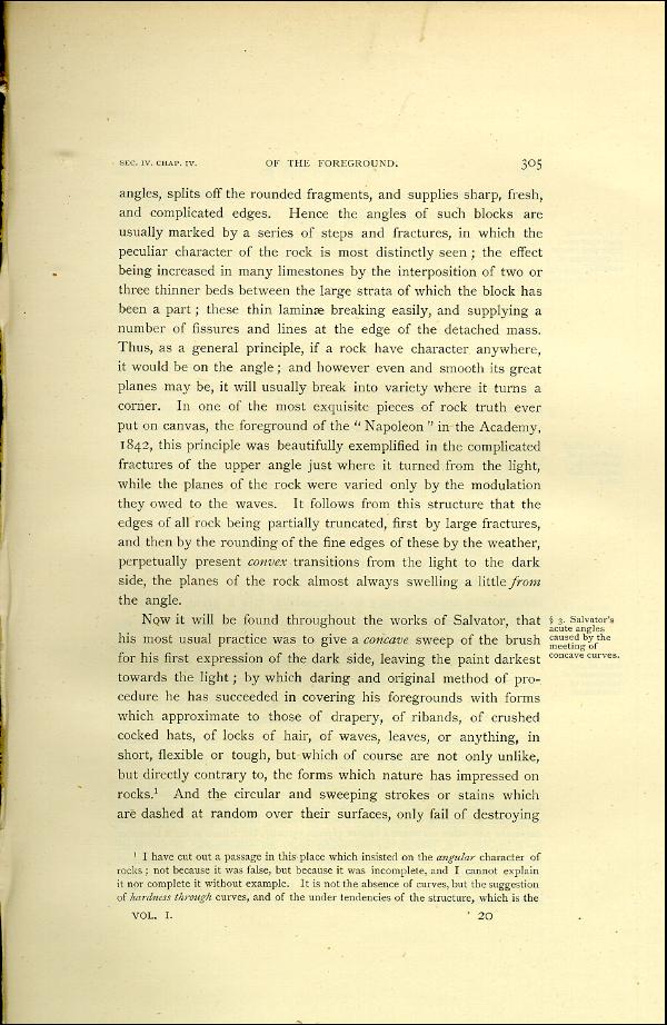 'Modern Painters' Volume I (1888 edition): Part II: Section IV: Chapter IV: Page 305