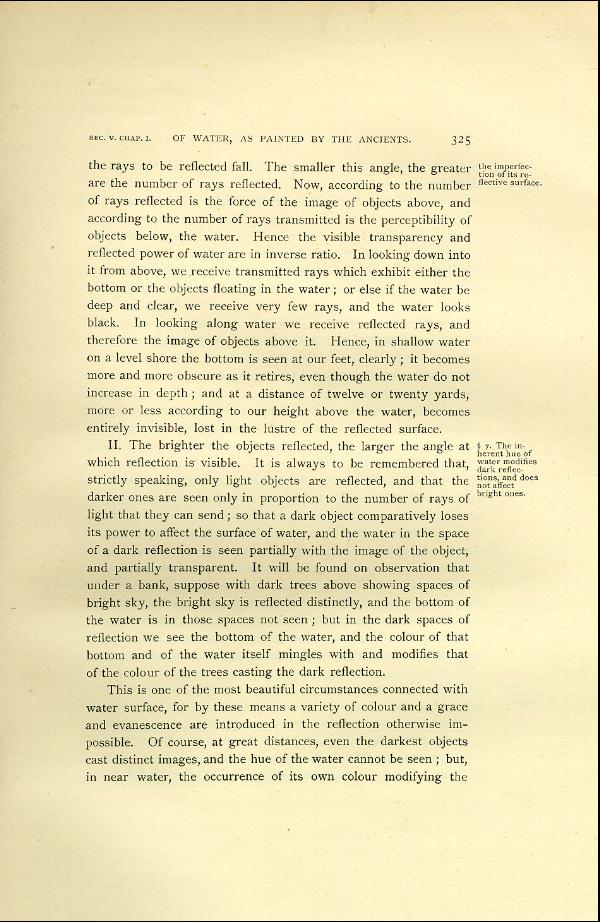 'Modern Painters' Volume I (1888 edition): Part II: Section V: Chapter I: Page 325