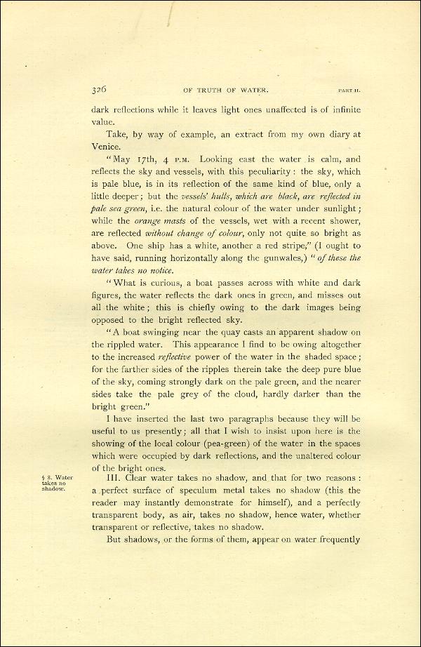 'Modern Painters' Volume I (1888 edition): Part II: Section V: Chapter I: Page 326