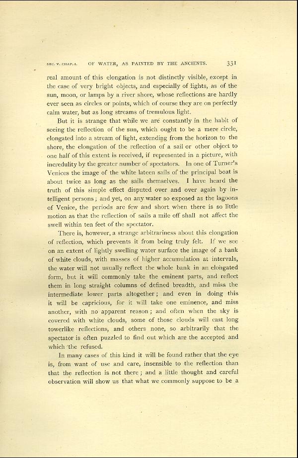 'Modern Painters' Volume I (1888 edition): Part II: Section V: Chapter I: Page 331
