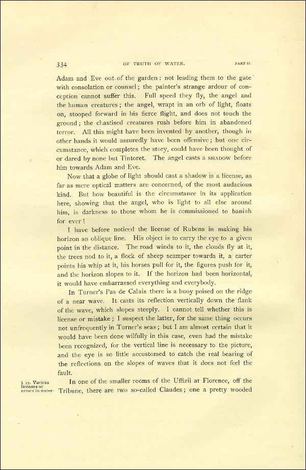 'Modern Painters' Volume I (1888 edition): Part II: Section V: Chapter I: Page 334