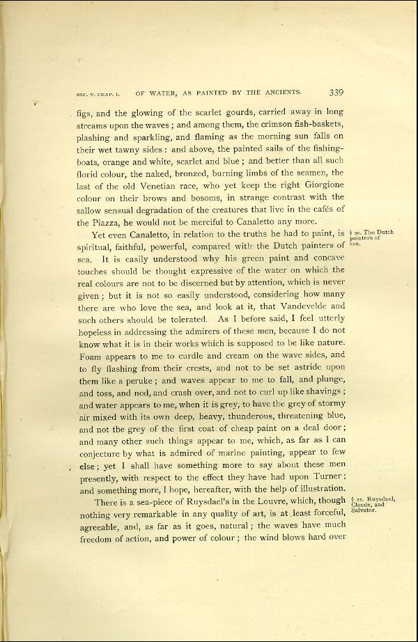 'Modern Painters' Volume I (1888 edition): Part II: Section V: Chapter I: Page 339