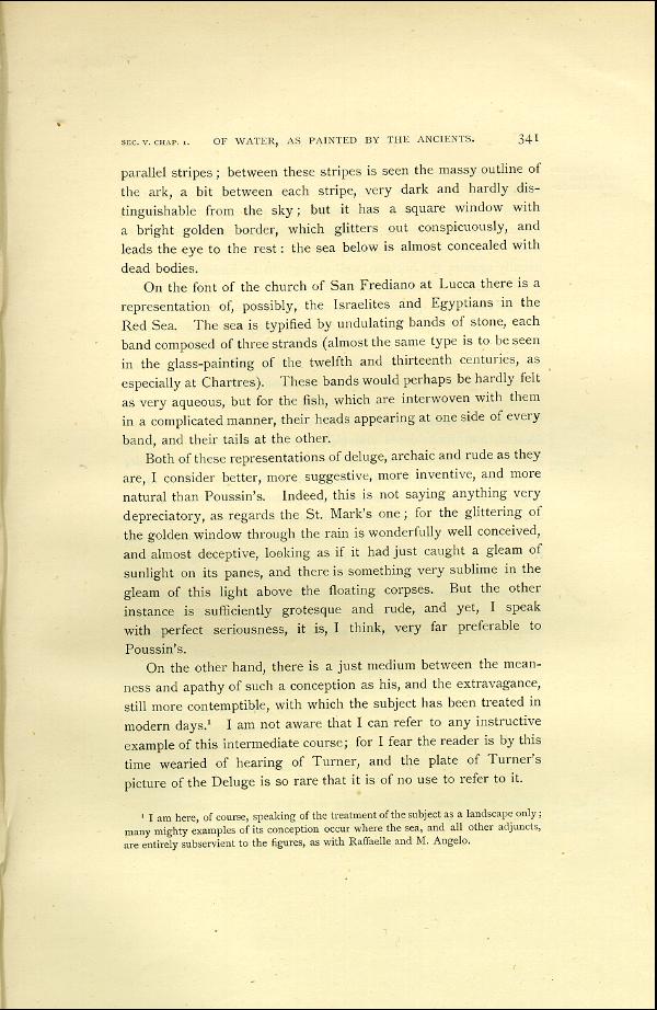'Modern Painters' Volume I (1888 edition): Part II: Section V: Chapter I: Page 341