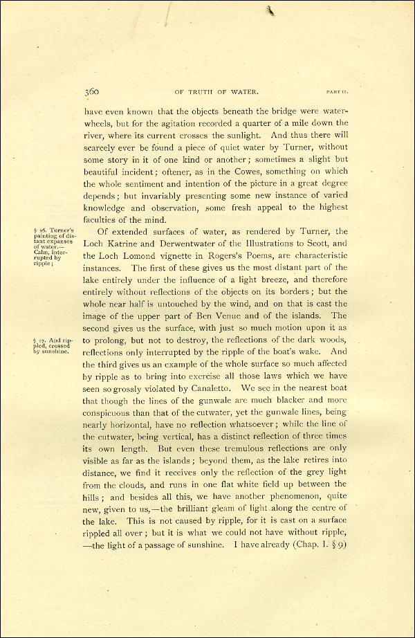'Modern Painters' Volume I (1888 edition): Part II: Section V: Chapter III: Page 360
