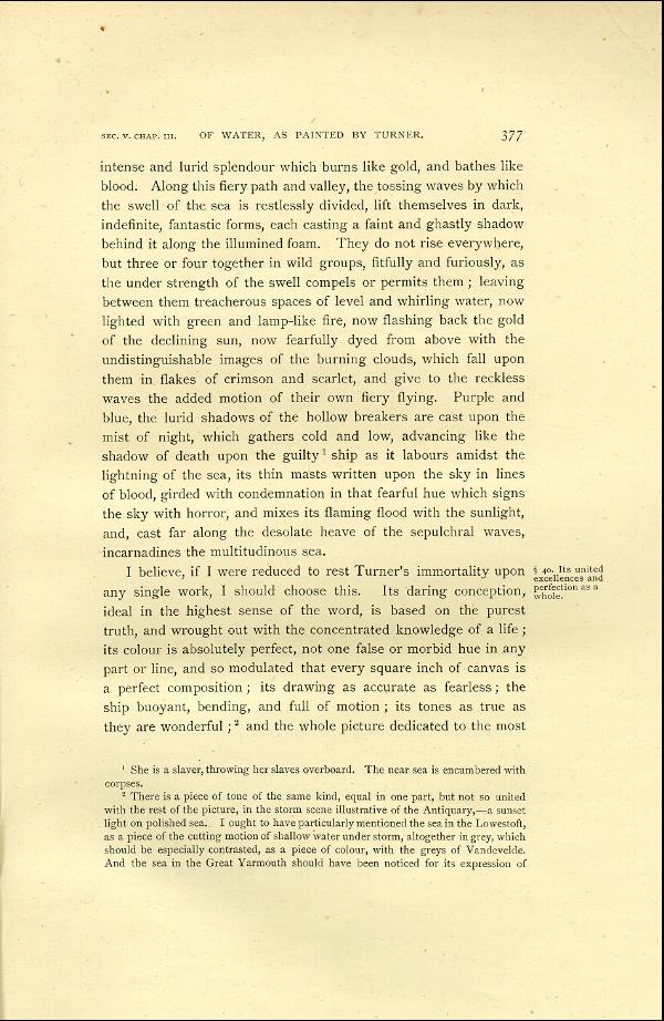 'Modern Painters' Volume I (1888 edition): Part II: Section V: Chapter III: Page 377