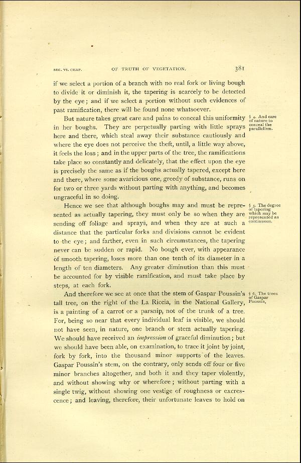 'Modern Painters' Volume I (1888 edition): Part II: Section VI: Chapter I: Page 381
