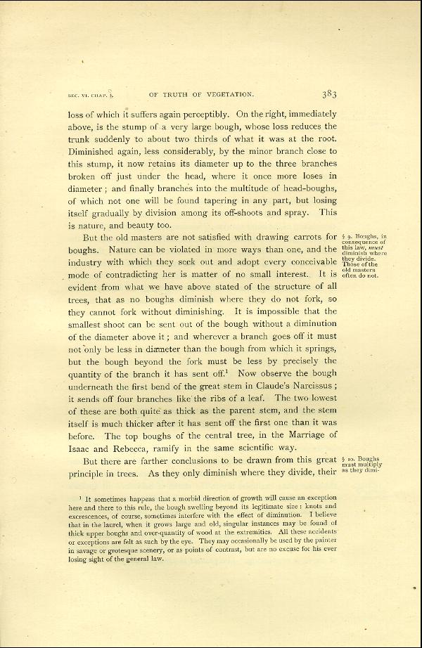 'Modern Painters' Volume I (1888 edition): Part II: Section VI: Chapter I: Page 383