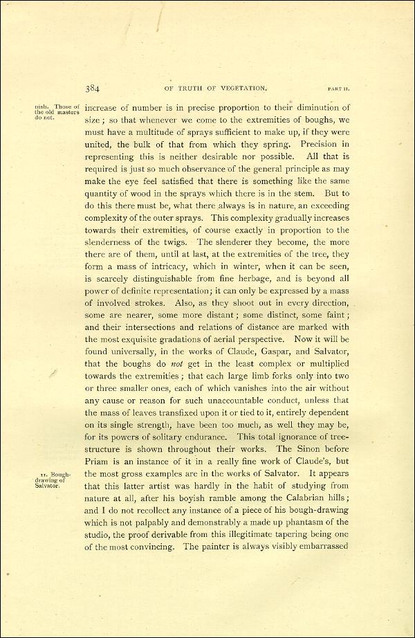 'Modern Painters' Volume I (1888 edition): Part II: Section VI: Chapter I: Page 384