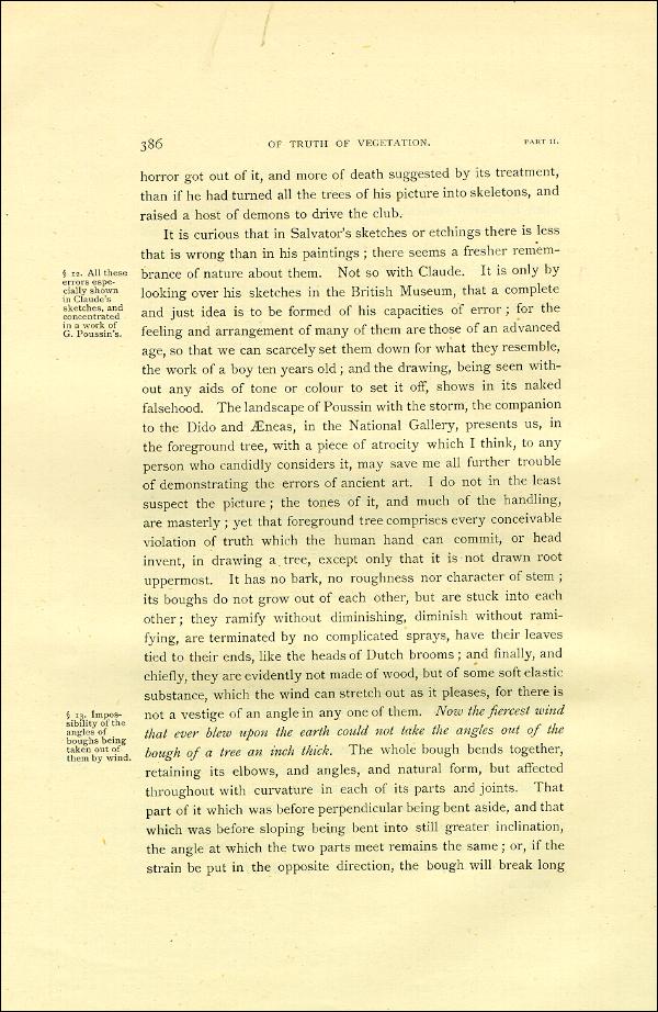 'Modern Painters' Volume I (1888 edition): Part II: Section VI: Chapter I: Page 386