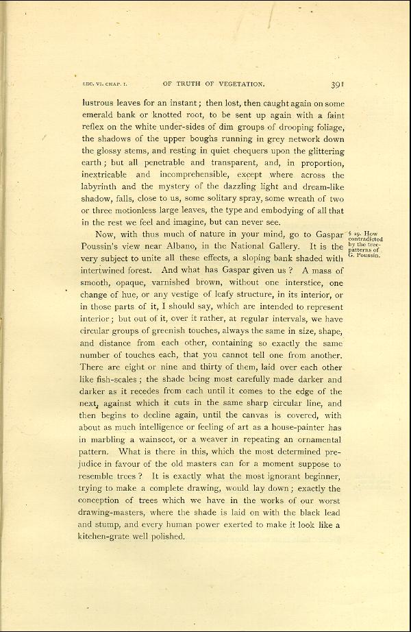 'Modern Painters' Volume I (1888 edition): Part II: Section VI: Chapter I: Page 391
