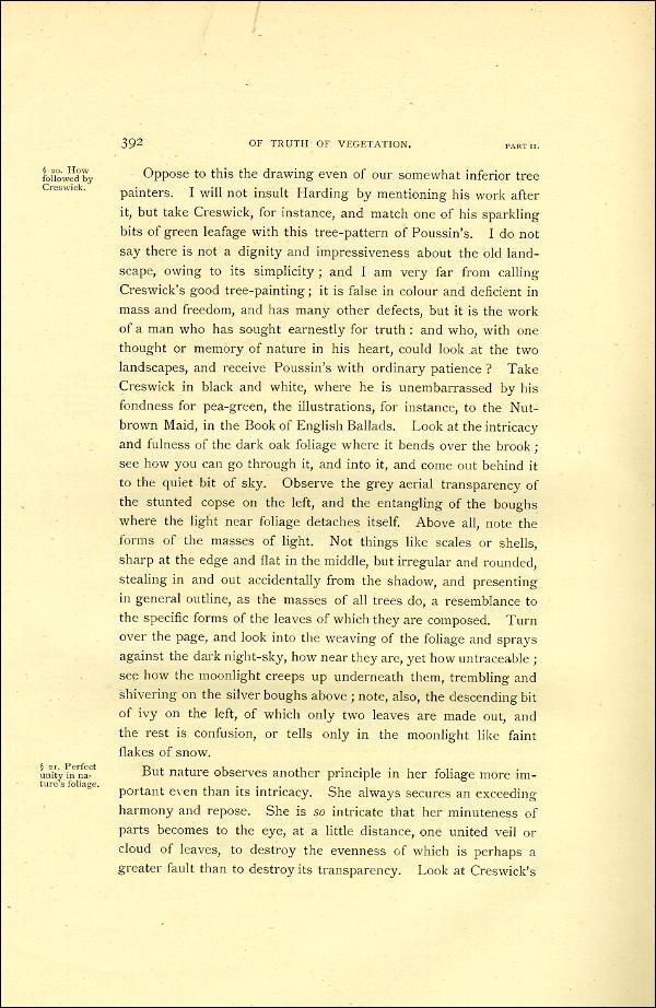 'Modern Painters' Volume I (1888 edition): Part II: Section VI: Chapter I: Page 392