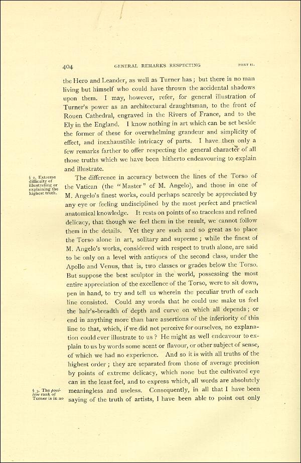 'Modern Painters' Volume I (1888 edition): Part II: Section VI: Chapter II: Page 404
